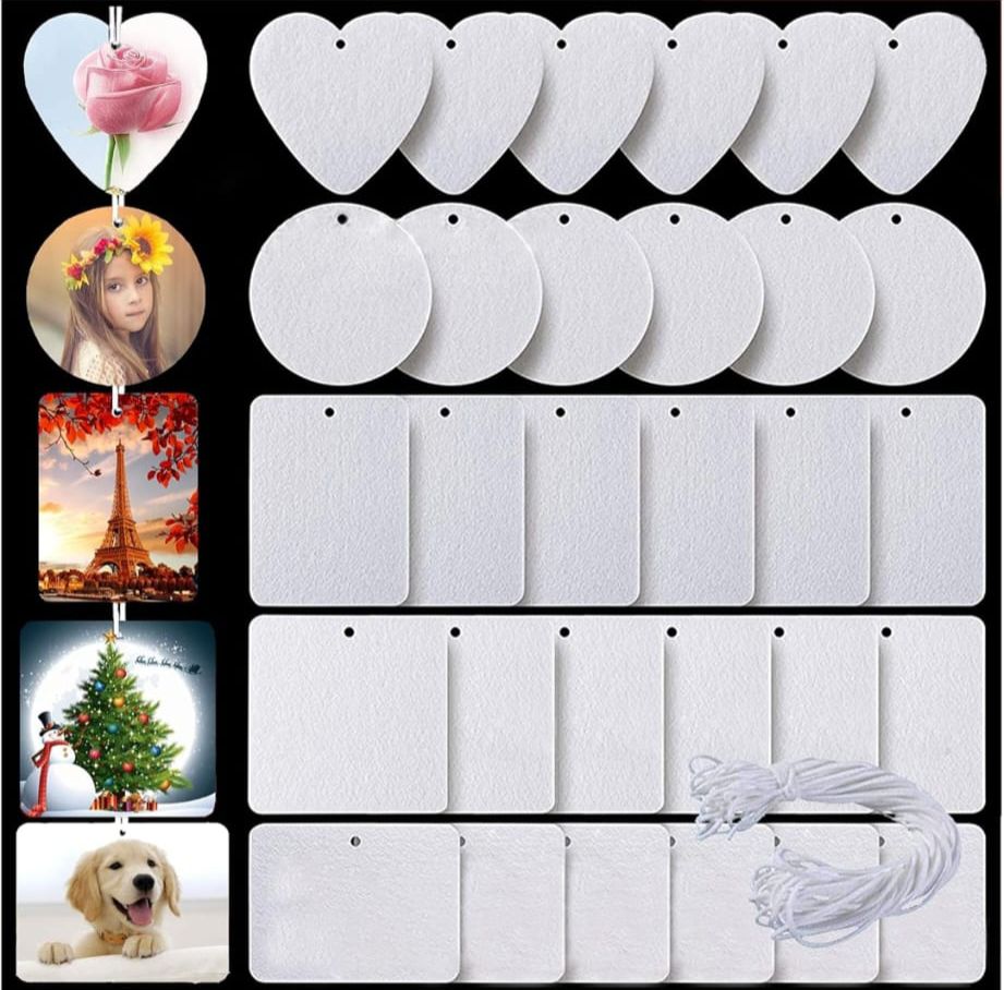 Air Freshener Blanks 5 Styles Car Scented Hanging Sheets DIY Sublimation
