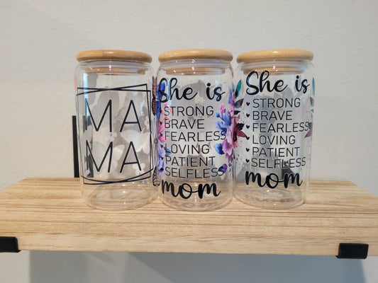 GLASS JARS WITH VINYL