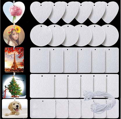 Air Freshener Blanks 5 Styles Car Scented Hanging Sheets DIY Sublimation