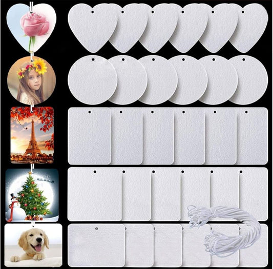 Air Freshener Blanks 5 Styles Car Scented Hanging Sheets DIY Sublimation